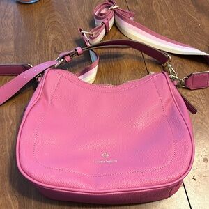Pink bag with lots of pockets